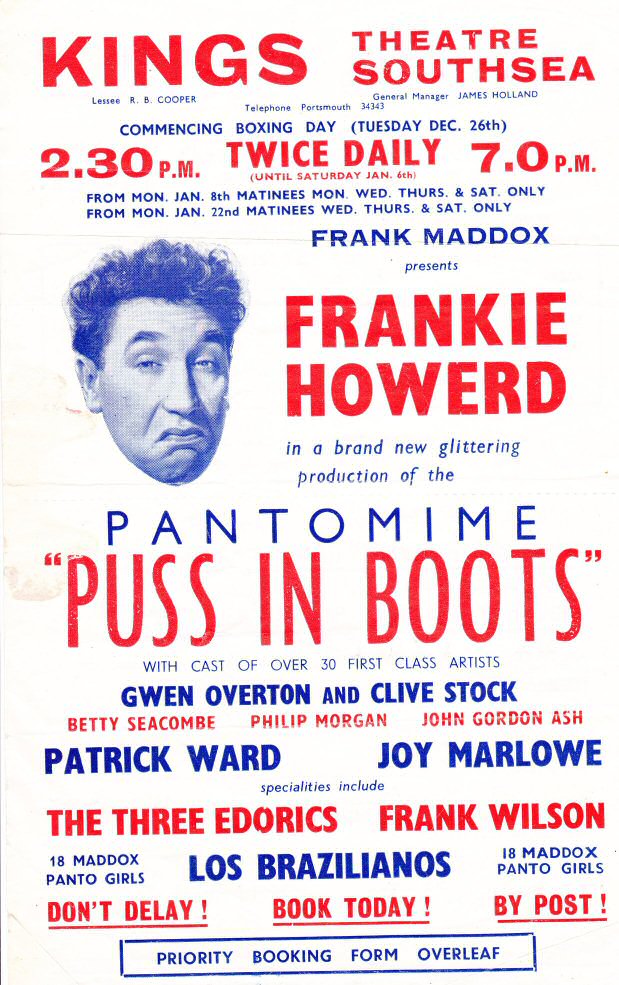 Kings theatre pantomime for 1961-62-3